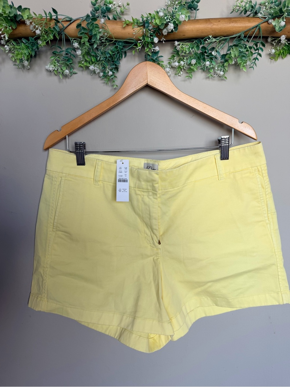 J. Crew NWT Light Yellow Shorts